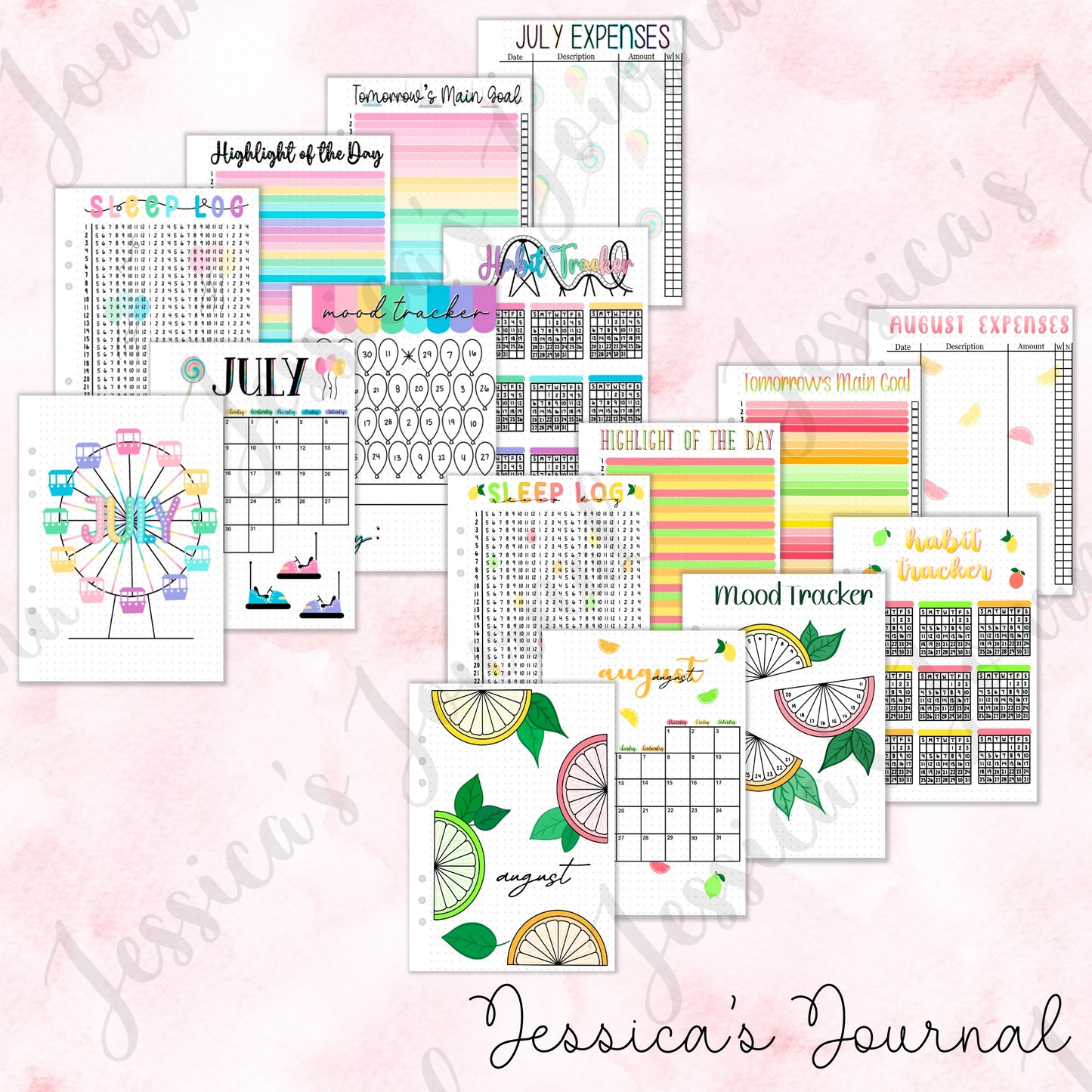 The Full Year Journal + Stationery Kit | Personalized Journal | 2024 Spreads | Stationery