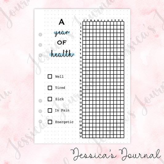 A Year Of Health | Journal Spread