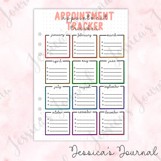 Appointment Tracker | Journal Spread