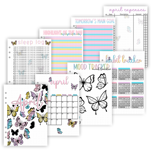 2025 Monthly Page Sets