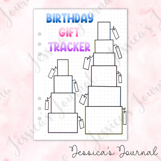 Birthday Gift Tracker | Journal Spread