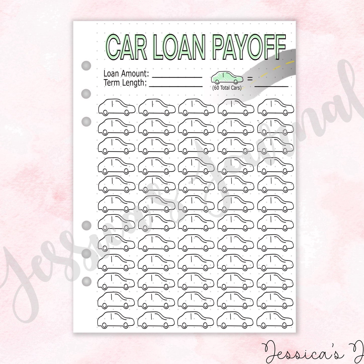 Car Loan Payoff Tracker | Journal Spread