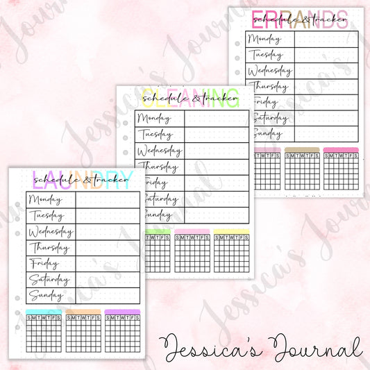 Chore Schedule & Tracker | Journal Spread