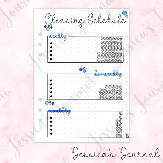 Cleaning Schedule | Journal Spread