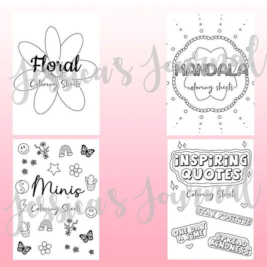 Coloring Pages | Journal Spreads