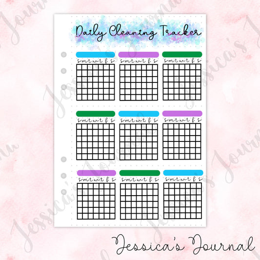 Daily Cleaning Tracker | Journal Spread