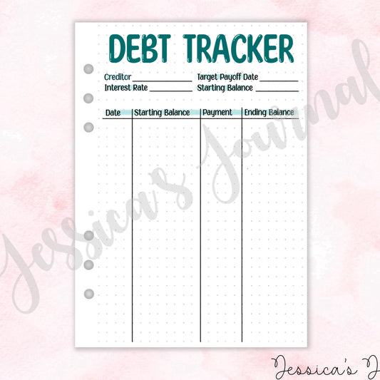 Debt Tracker | Journal Spread