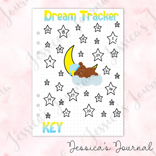 Monthly Dream Tracker | Journal Spread
