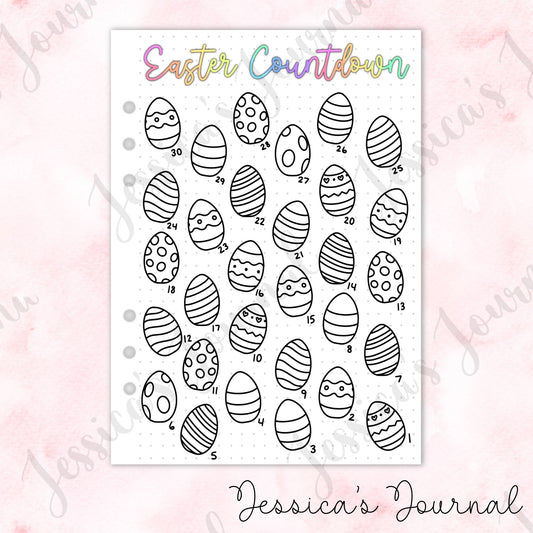 Easter Countdown | Journal Spread