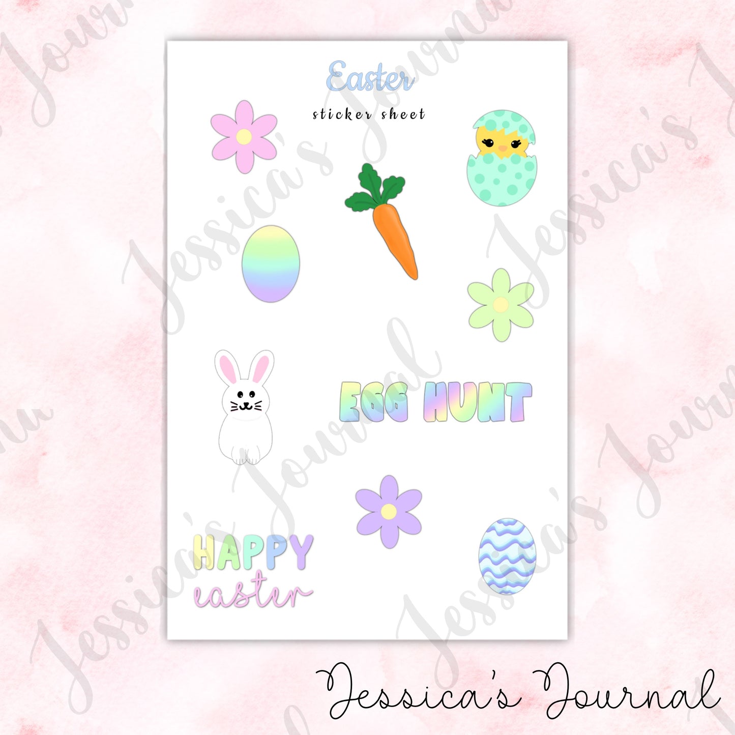 Easter Themed Sticker Sheet