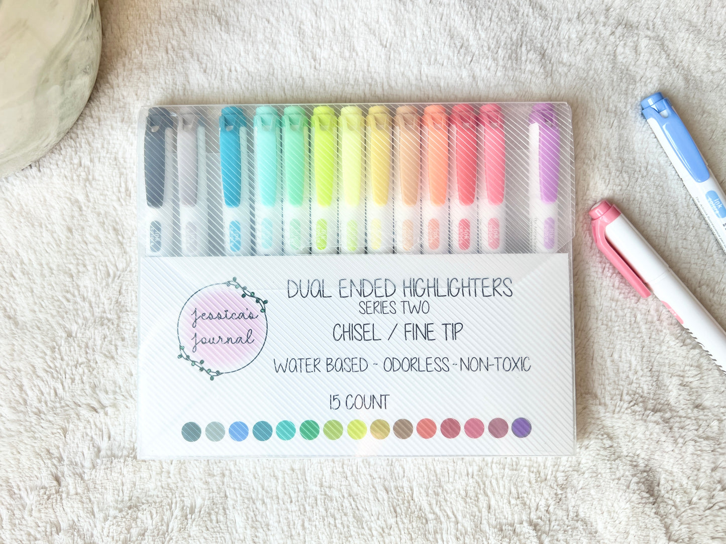 Double Ended Highlighters | 15 Count | Series 1, 2, 3