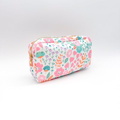 Watercolor Floral Storage Pouch