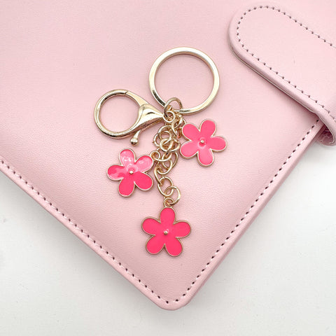Flower Charm Keychain