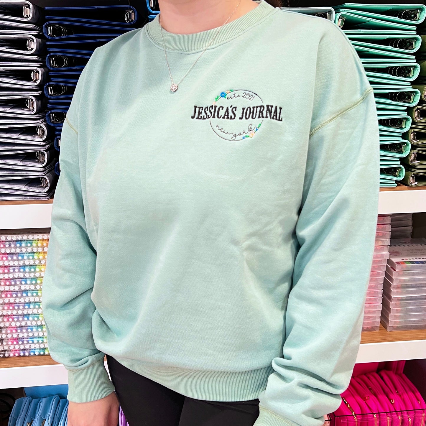 Jessica's Journal Crewneck Sweatshirt