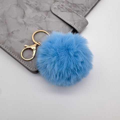 Winter Pom Pom Keychain