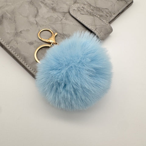 Winter Pom Pom Keychain