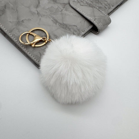 Winter Pom Pom Keychain
