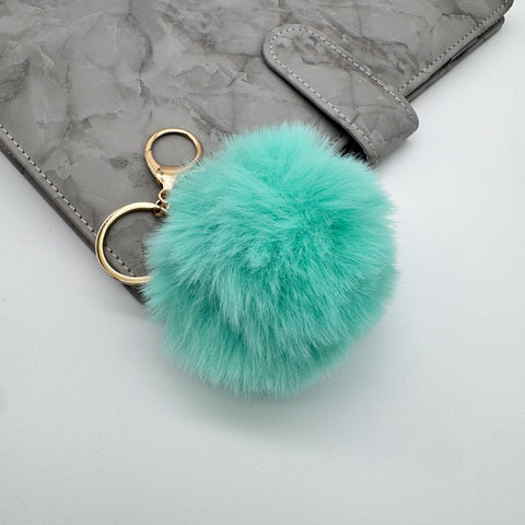 Winter Pom Pom Keychain