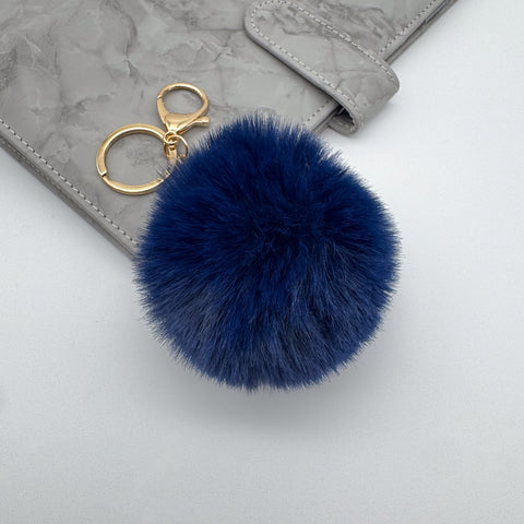 Winter Pom Pom Keychain