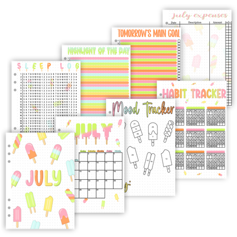 2025 Monthly Page Sets