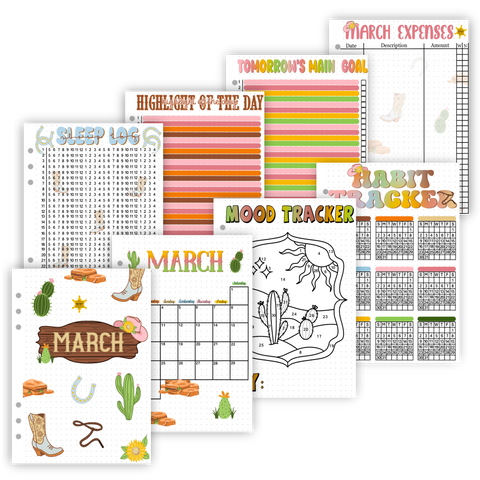 2025 Monthly Page Sets