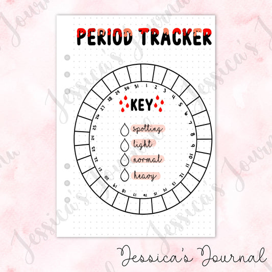 Monthly Period Tracker | Journal Spread