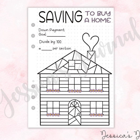 Saving To Buy A Home | Journal Spread