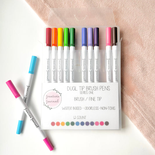 Double Ended Brush Pens | 12 Count | Series 1, 2, 3