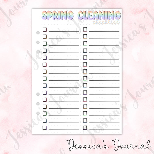 Spring Cleaning Checklist | Journal Spread
