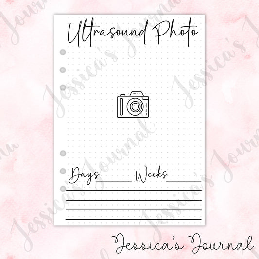 Ultrasound Photo | Pregnancy Journal Spread