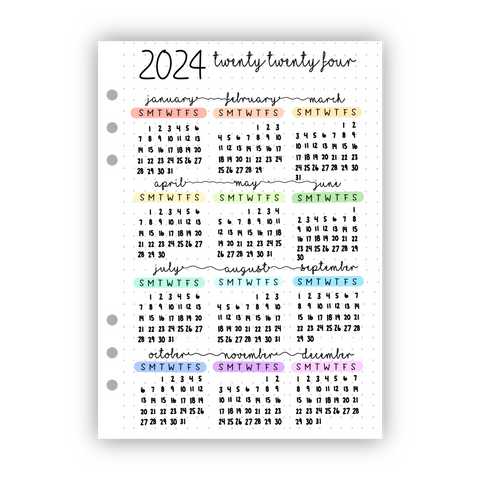 2024 Calendar