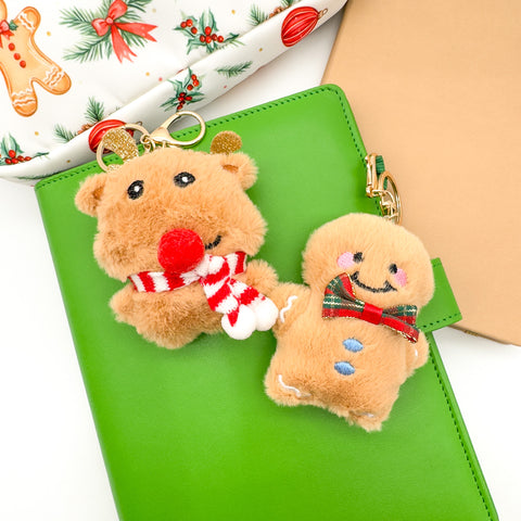 Christmas Pompom Keychain