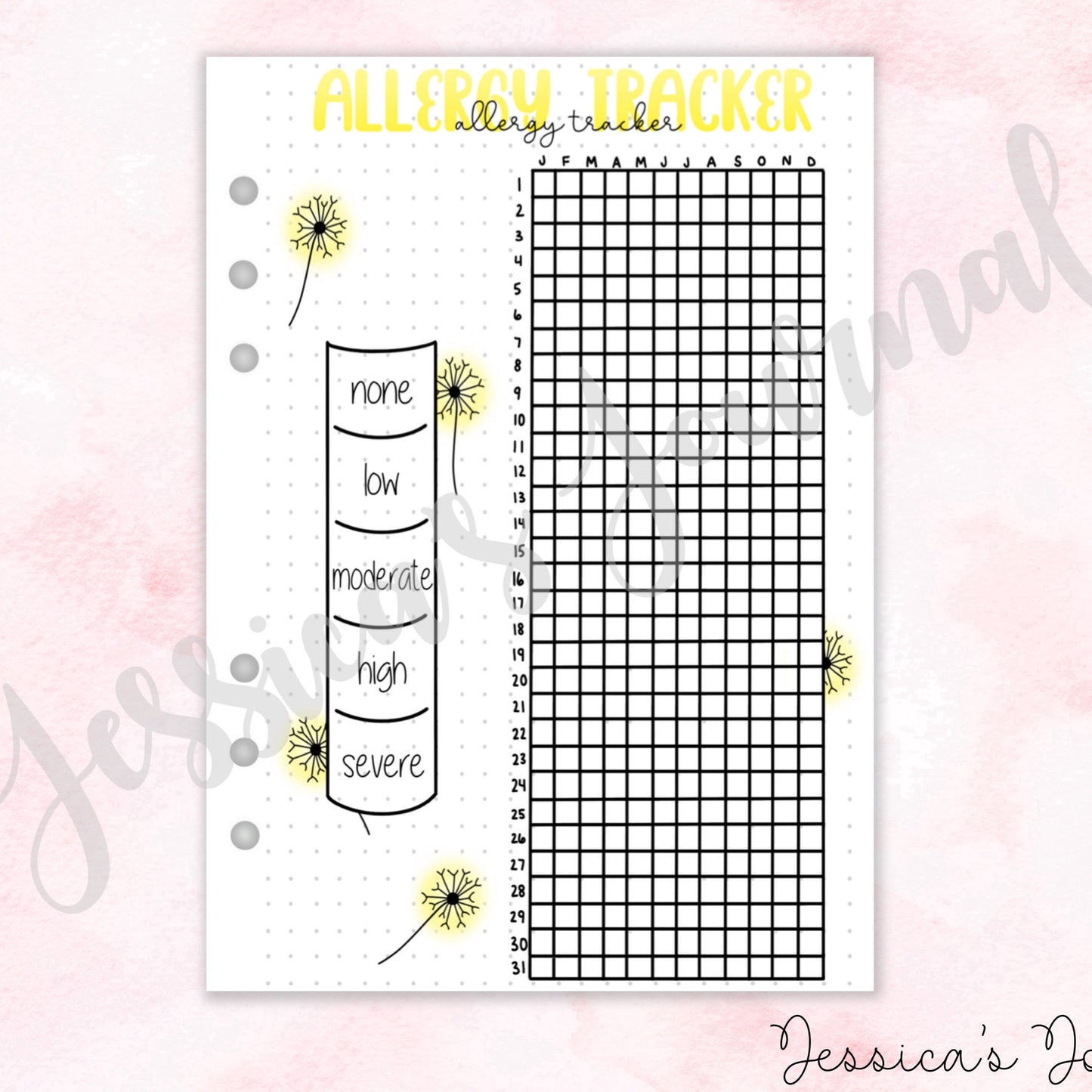 Allergy Tracker | Journal Spread