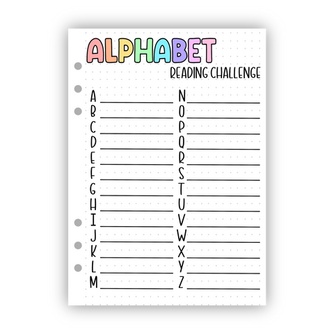 Alphabet Reading Challenge