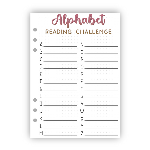 Alphabet Reading Challenge