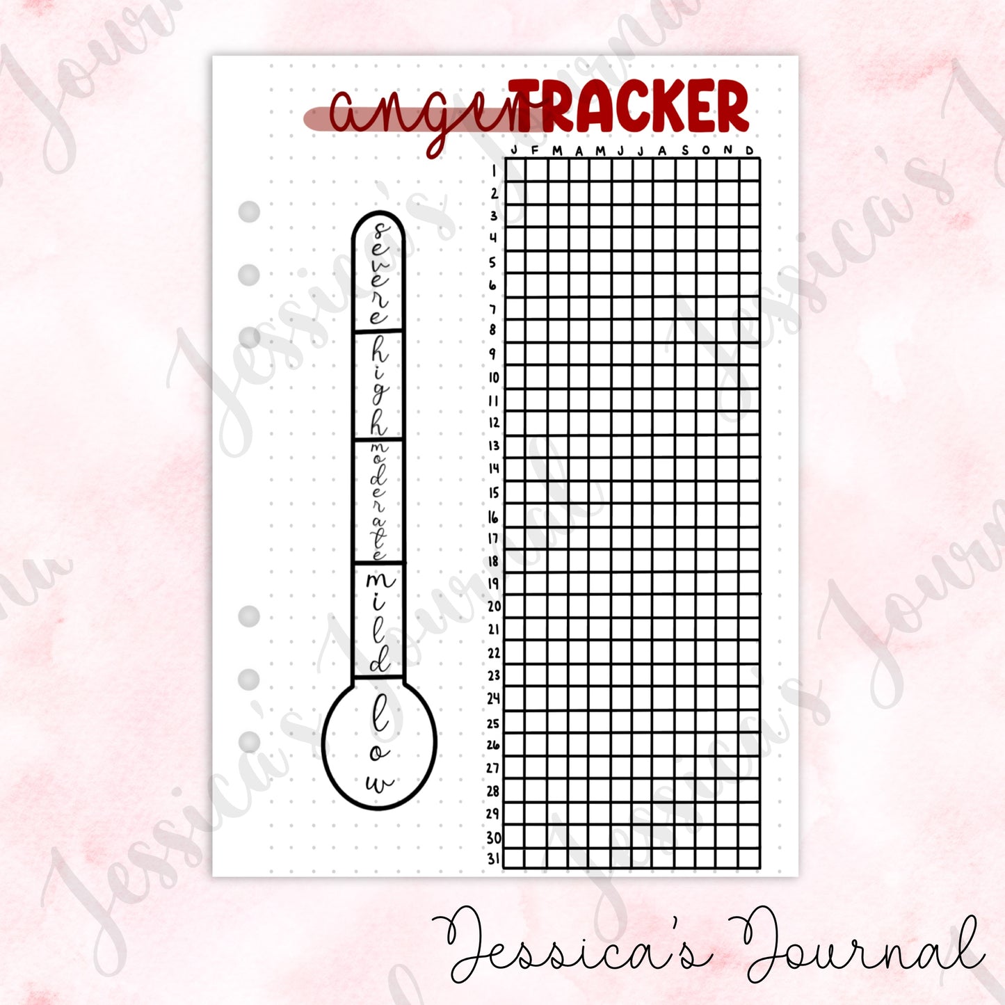 Anger Tracker | Journal Spread