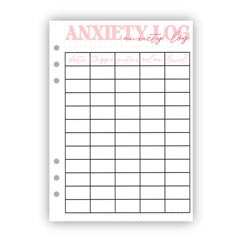 Anxiety Log