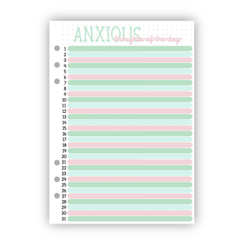 Anxious Thoughts of the Day