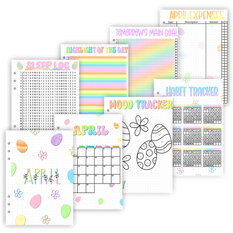 2025 Monthly Holiday Page Sets