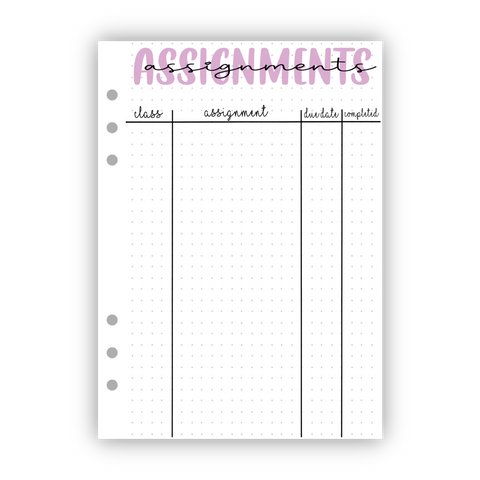 Assignment Tracker