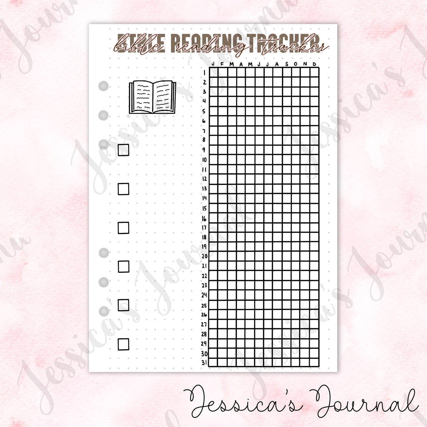 Bible Reading Tracker | Journal Spread