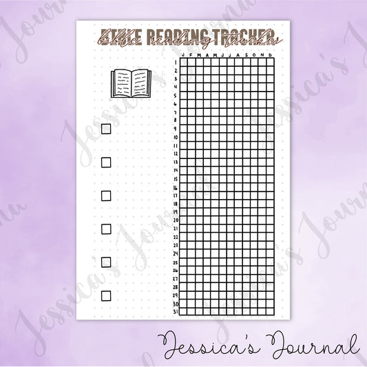 DIGITAL DOWNLOAD PDF Bible Reading Tracker | Journal Spread