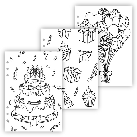 Birthday Coloring Pages