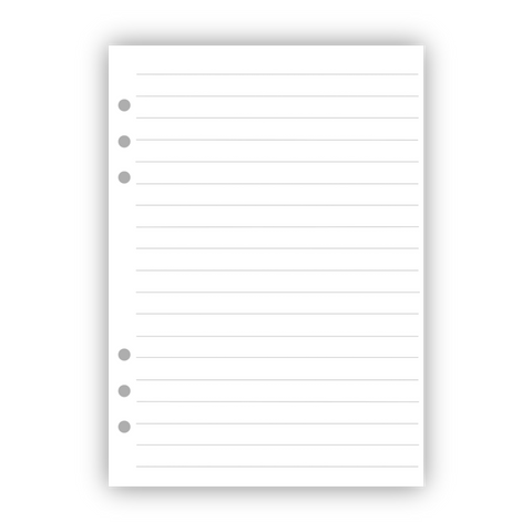 Blank Lined Page