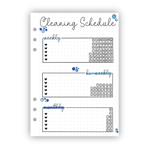 Cleaning Schedule