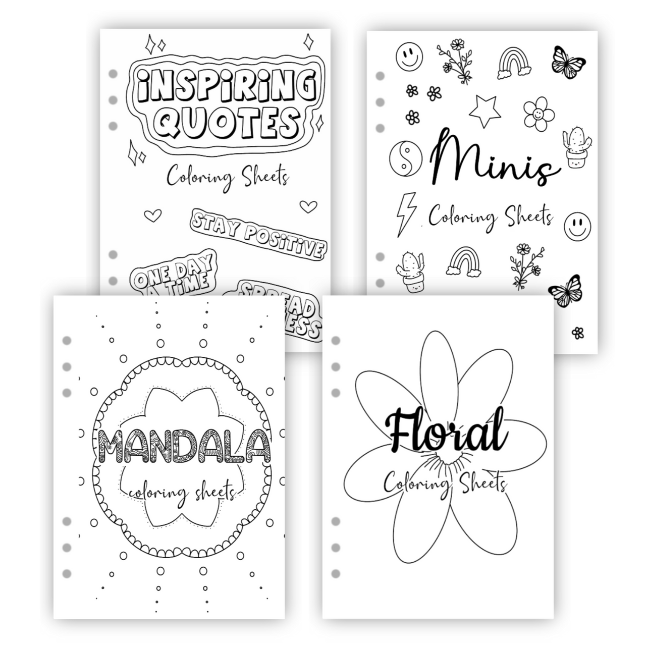 Coloring Pages | Binder-Ready Journal Page