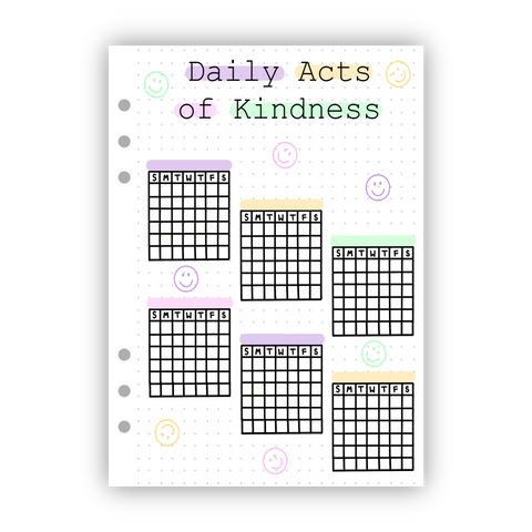 Daily Acts of Kindness Tracker