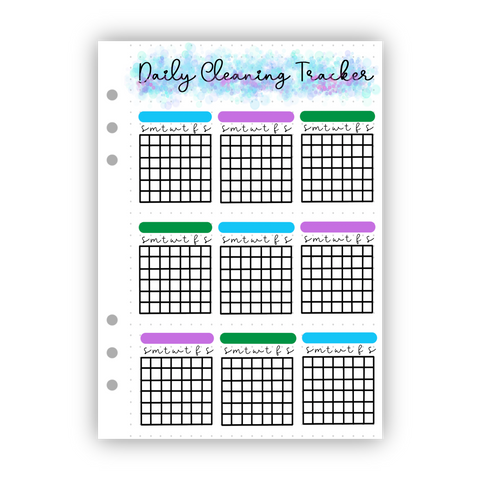 Daily Cleaning Tracker