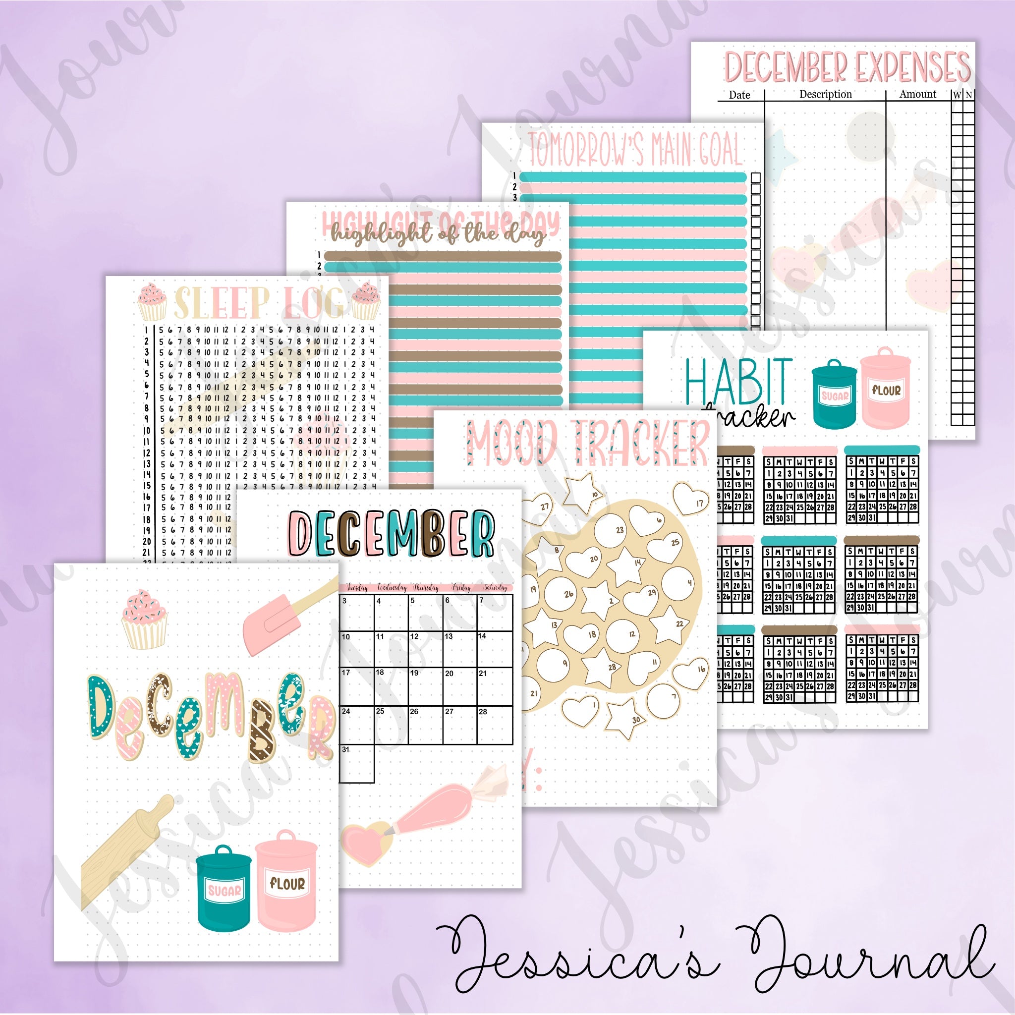 Digital Downloads 2024 Monthly Spreads Jessica S Journal   December PDFs 1 