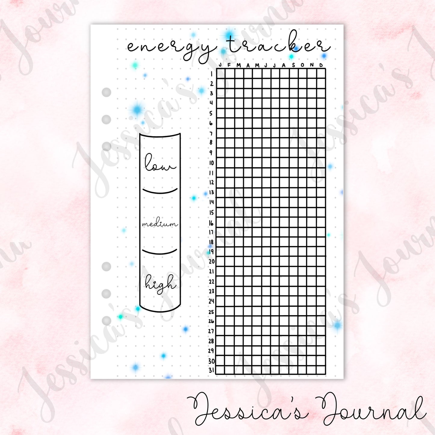 Energy Tracker | Journal Spread